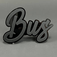 1PC Bus 3D Acrylic Badge - Car Truck Emblem Fender Tailgate Trunk Sticker