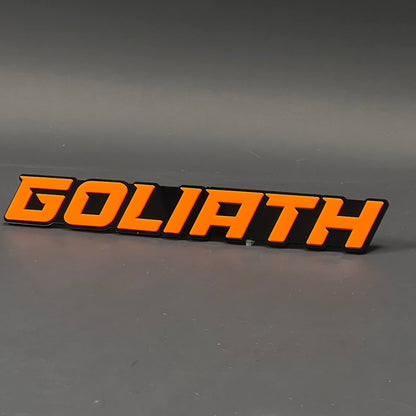 1PC GOLIATH 3D Acrylic Badge - Car Truck Emblem Fender Tailgate Trunk Sticker