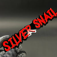 1PC SILVER SNAIL 3D Acrylic Badge - Car Truck Emblem Fender Sticker