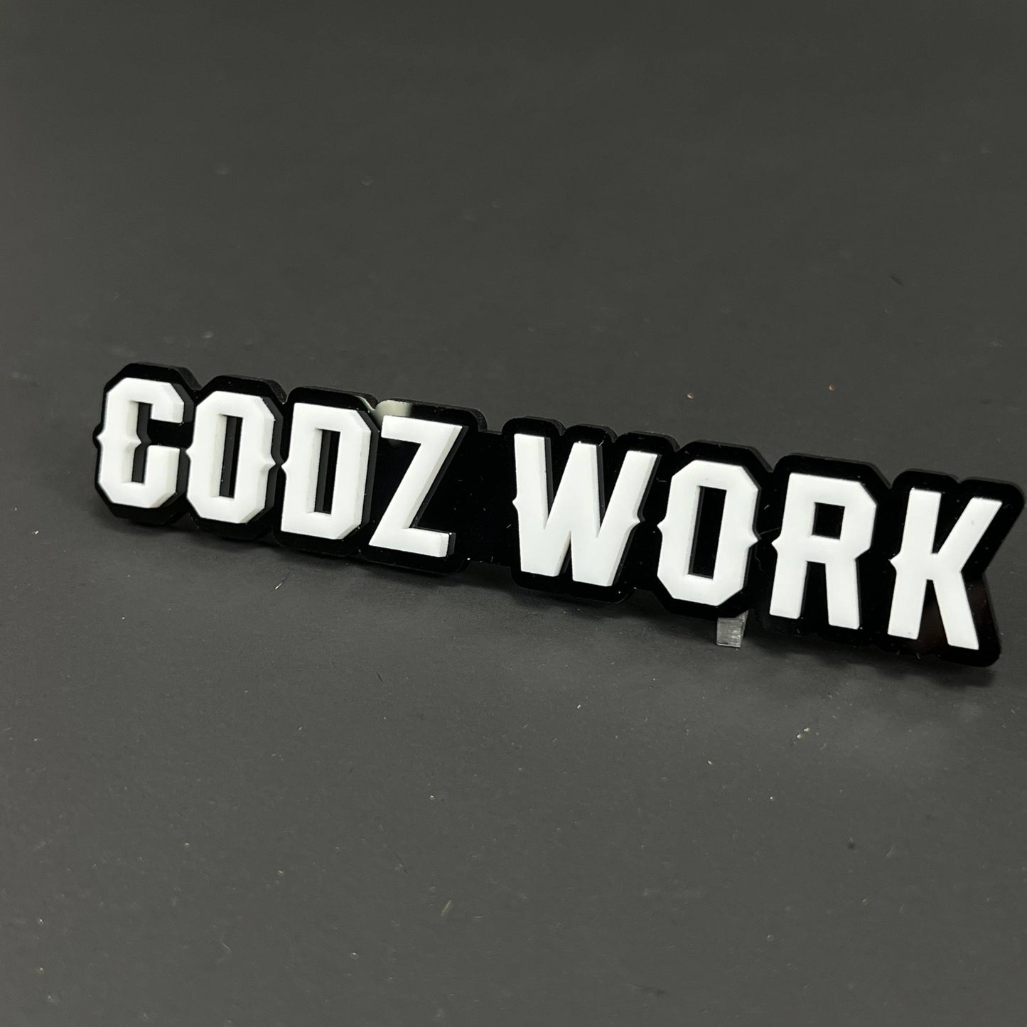 1PC CODZ WORK 3D Acrylic Badge - Car Truck Emblem Fender Tailgate Trunk Sticker