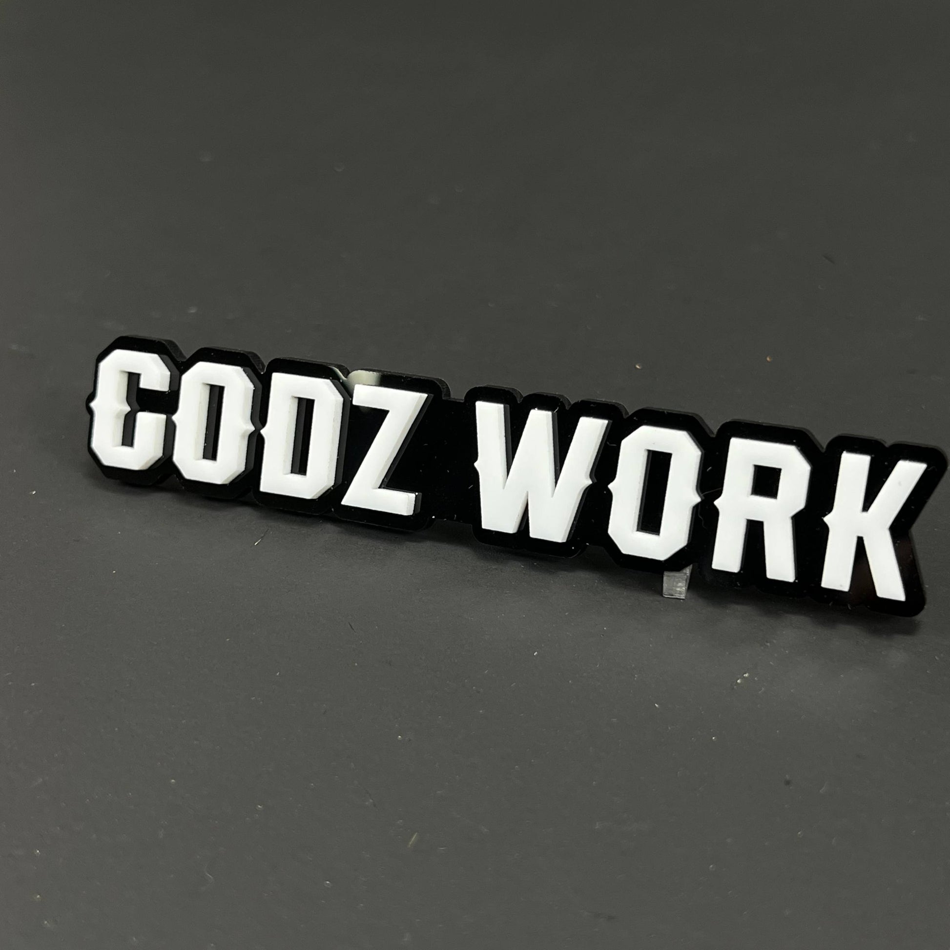 1PC CODZ WORK 3D Acrylic Badge - Car Truck Emblem Fender Tailgate Trunk Sticker