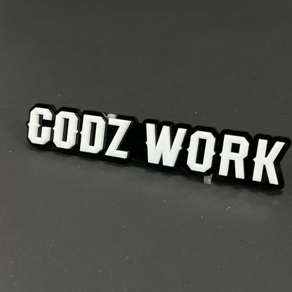 1PC CODZ WORK 3D Acrylic Badge - Car Truck Emblem Fender Tailgate Trunk Sticker