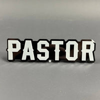 Pastor 3D Acrylic Badge - Car Truck Emblem Fender Tailgate Trunk Sticker
