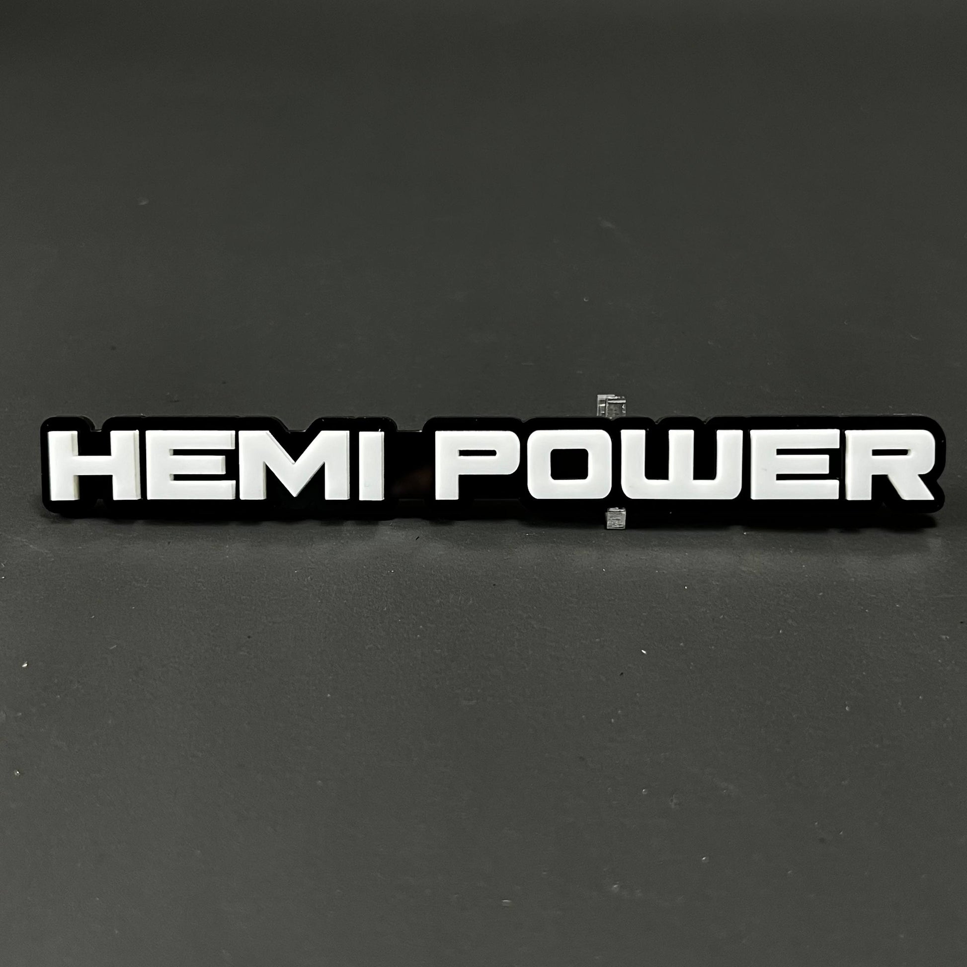 1PC HEMI POWER 3D Acrylic Badge - Car Truck Emblem Fender Tailgate Trunk Sticker