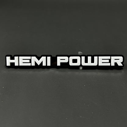 1PC HEMI POWER 3D Acrylic Badge - Car Truck Emblem Fender Tailgate Trunk Sticker