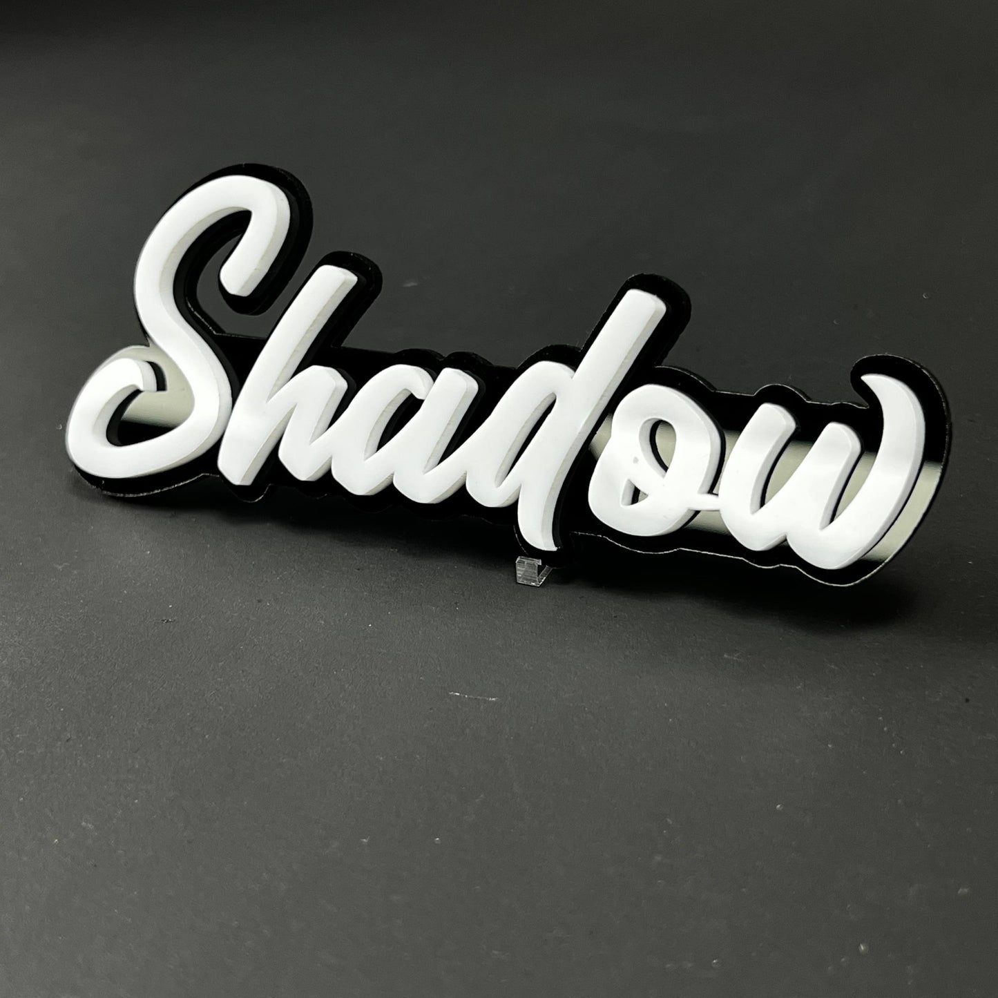 1PC Shadow 3D Acrylic Badge - Car Truck Emblem Fender Tailgate Trunk Sticker