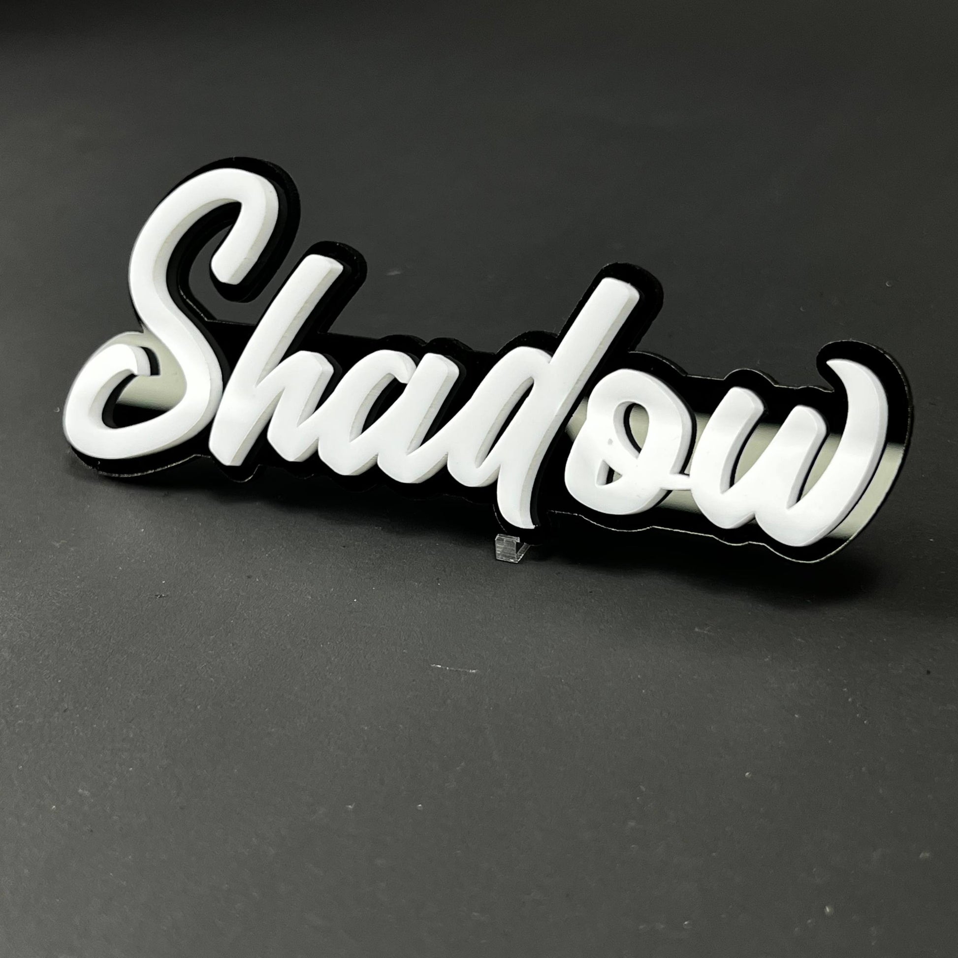 1PC Shadow 3D Acrylic Badge - Car Truck Emblem Fender Tailgate Trunk Sticker