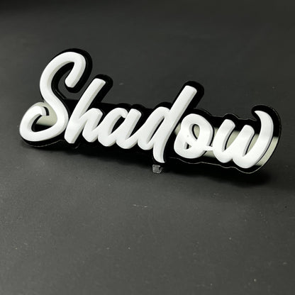 1PC Shadow 3D Acrylic Badge - Car Truck Emblem Fender Tailgate Trunk Sticker