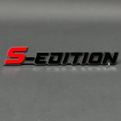 1PC S-EDITION 3D Acrylic Badge - Car Truck Emblem Fender Tailgate Trunk Sticker