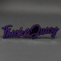 1PC Thick & Juicy 3D Acrylic Badge - Car Truck Emblem Fender Sticker