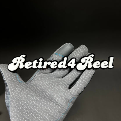 1PC Retired4Reel 3D Acrylic Badge - Car Truck Emblem Fender Sticker