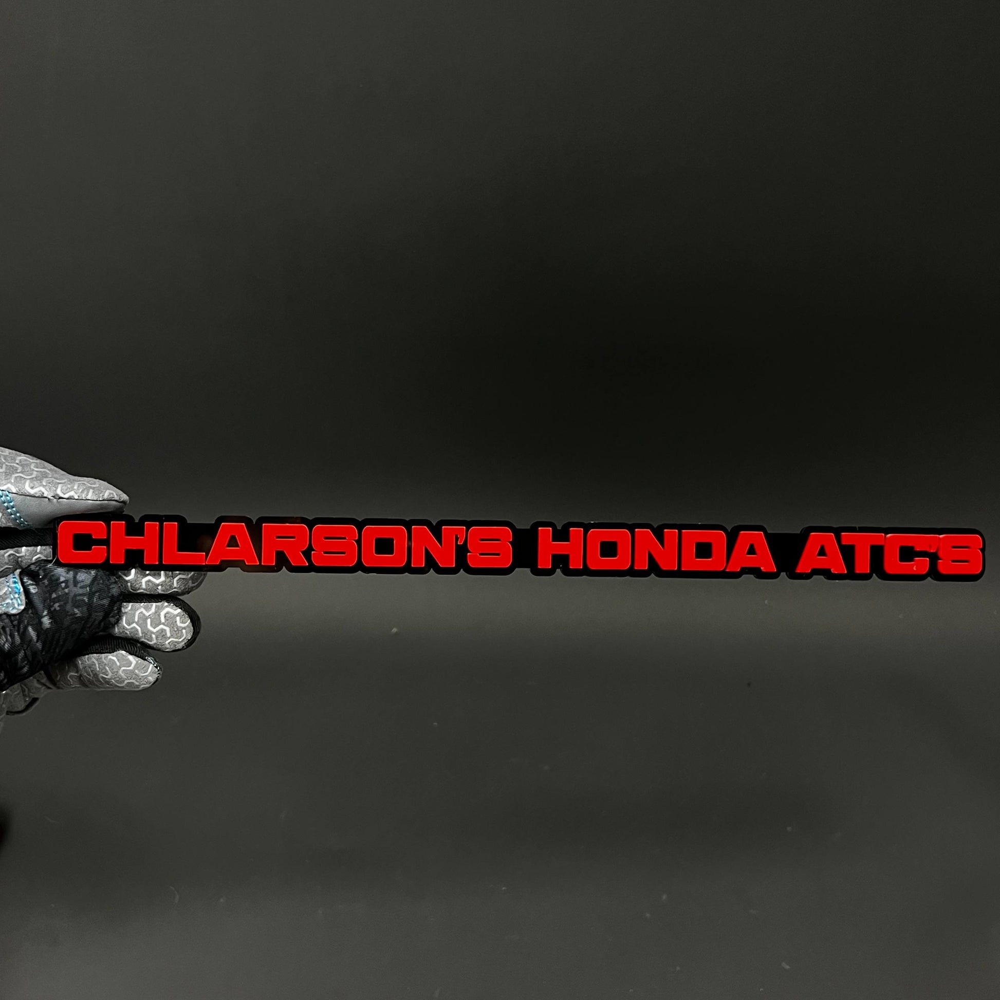 1PC CHLARSON'S HONDA ATC'S 3D Acrylic Badge - Car Truck Emblem Fender Sticker
