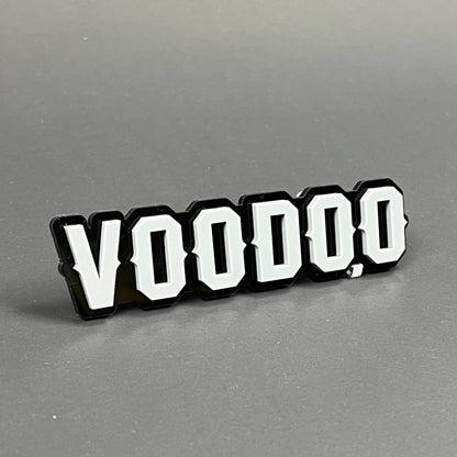 Voodoo White 3D Acrylic Badge - Car Truck Emblem Fender Tailgate Trunk Sticker