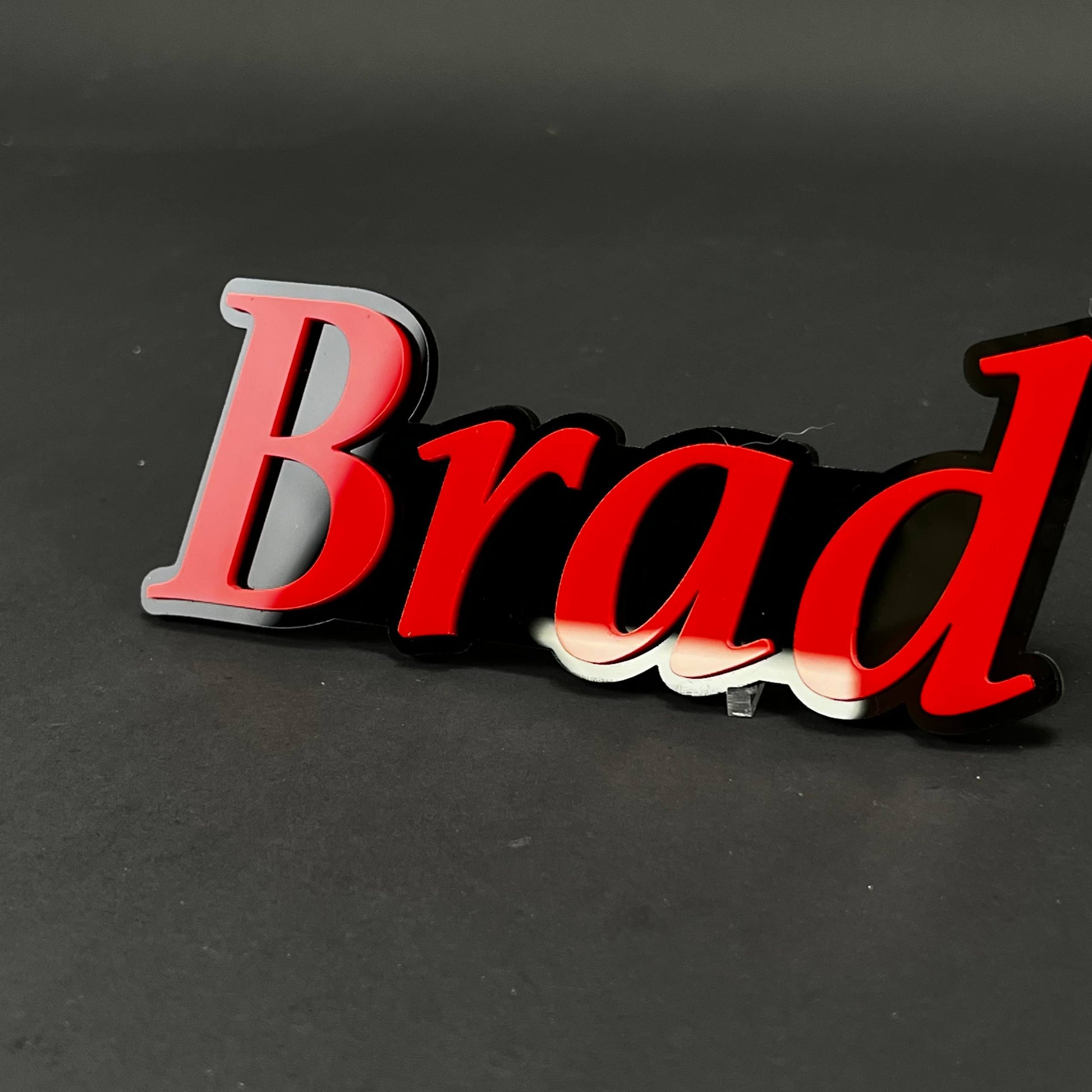 1PC Brad 3D Acrylic Badge - Car Truck Emblem Fender Tailgate Trunk Sticker