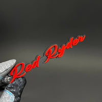 1PC Red Ryder 3D Acrylic Badge - Car Truck Emblem Fender Tailgate Trunk Sticker