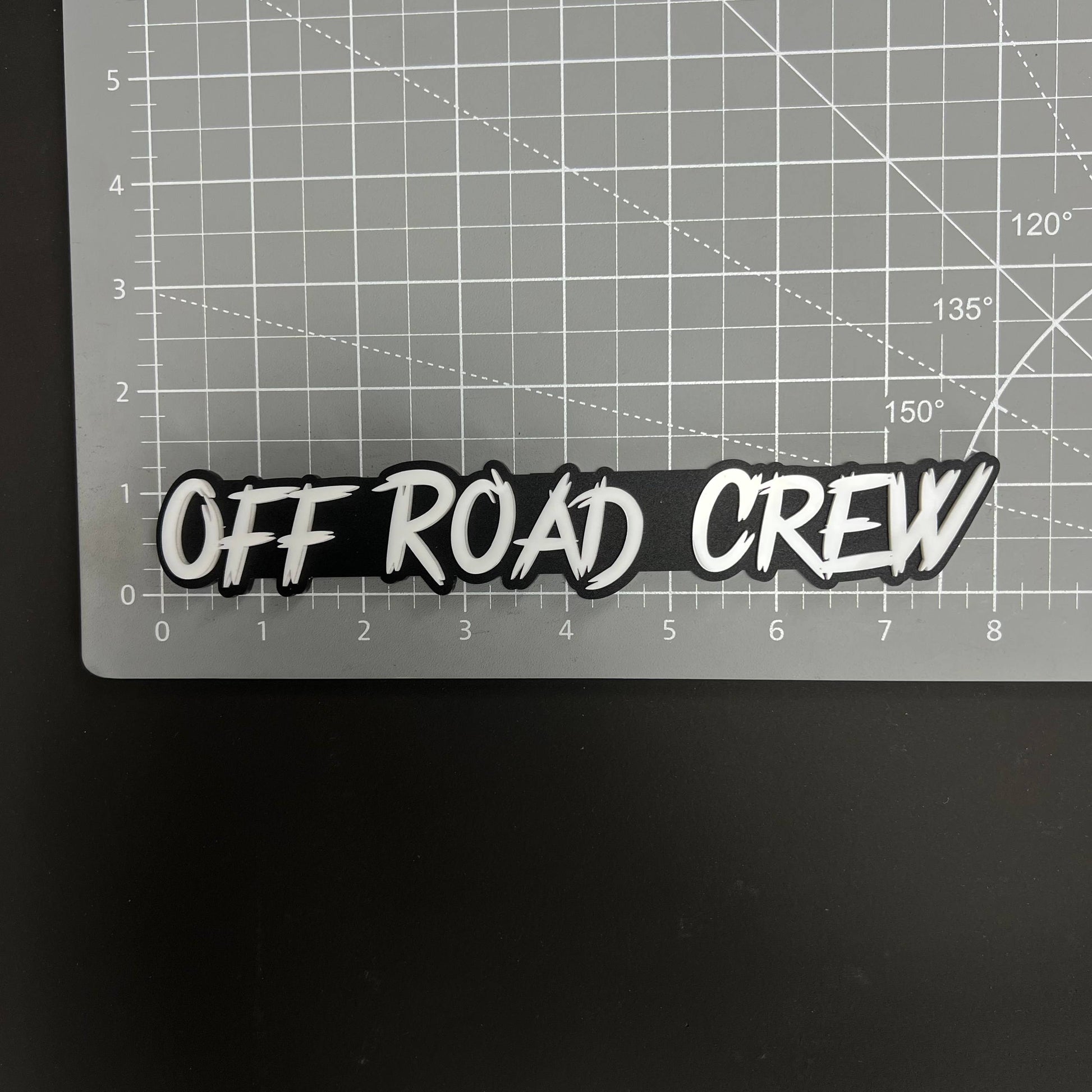 1PC OFF ROAD CREW 3D Acrylic Badge - Car Truck Emblem Fender Sticker