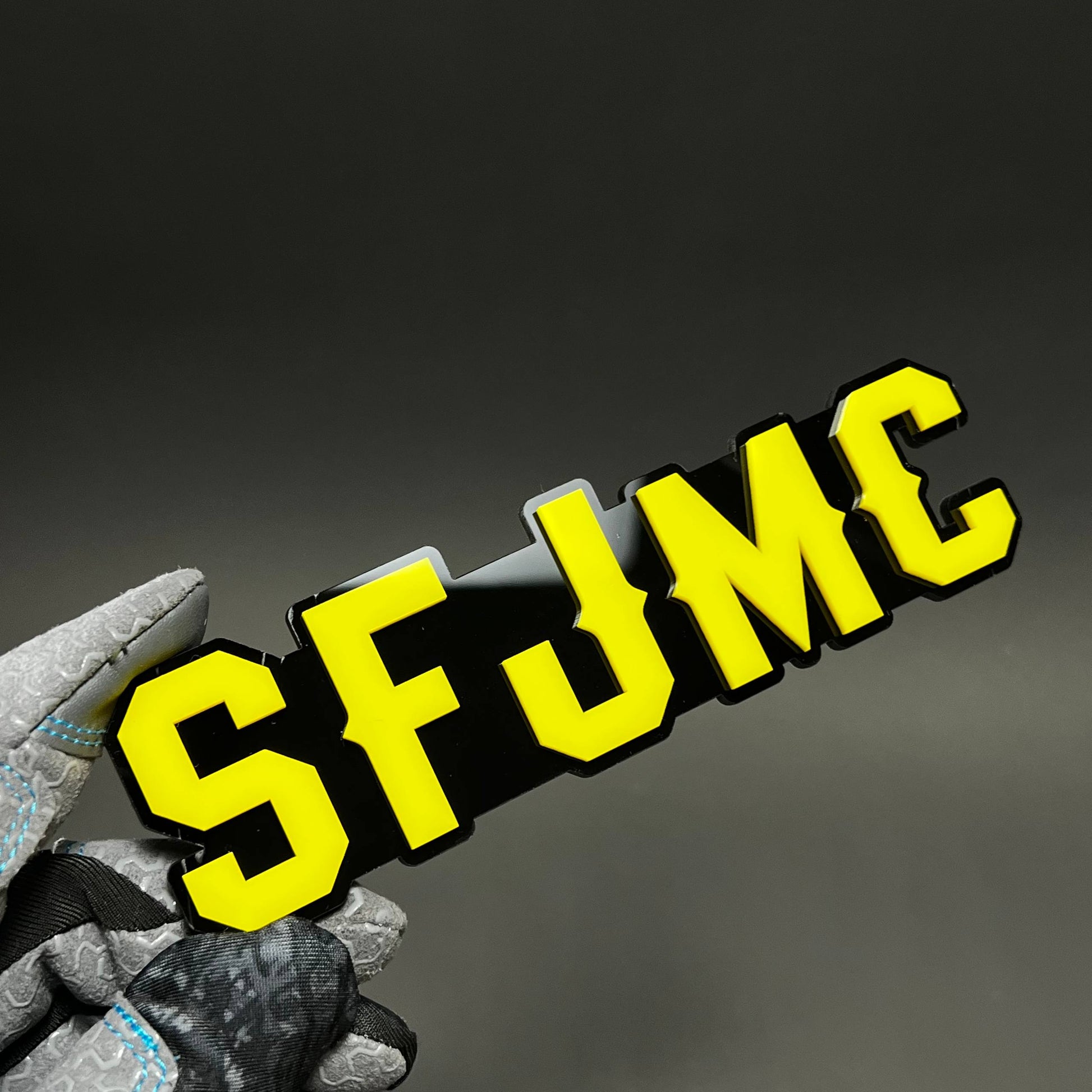 1PC SFJMC 3D Acrylic Badge - Car Truck Emblem Fender Tailgate Trunk Sticker