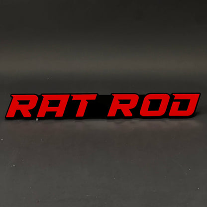 1PC RAT ROD 3D Acrylic Badge - Car Truck Emblem Fender Tailgate Trunk Sticker