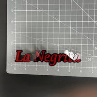 1PC La Negrita 3D Acrylic Badge - Car Truck Emblem Fender Tailgate Trunk Sticker