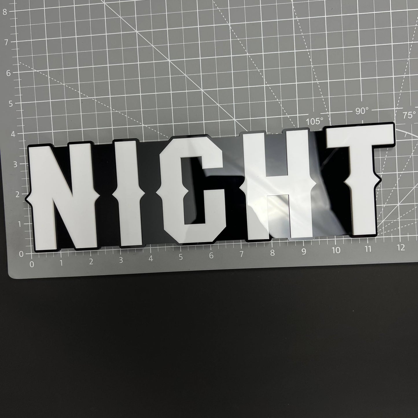 1PC NIGHT 3D Acrylic Badge - Car Truck Emblem Fender Tailgate Trunk Sticker
