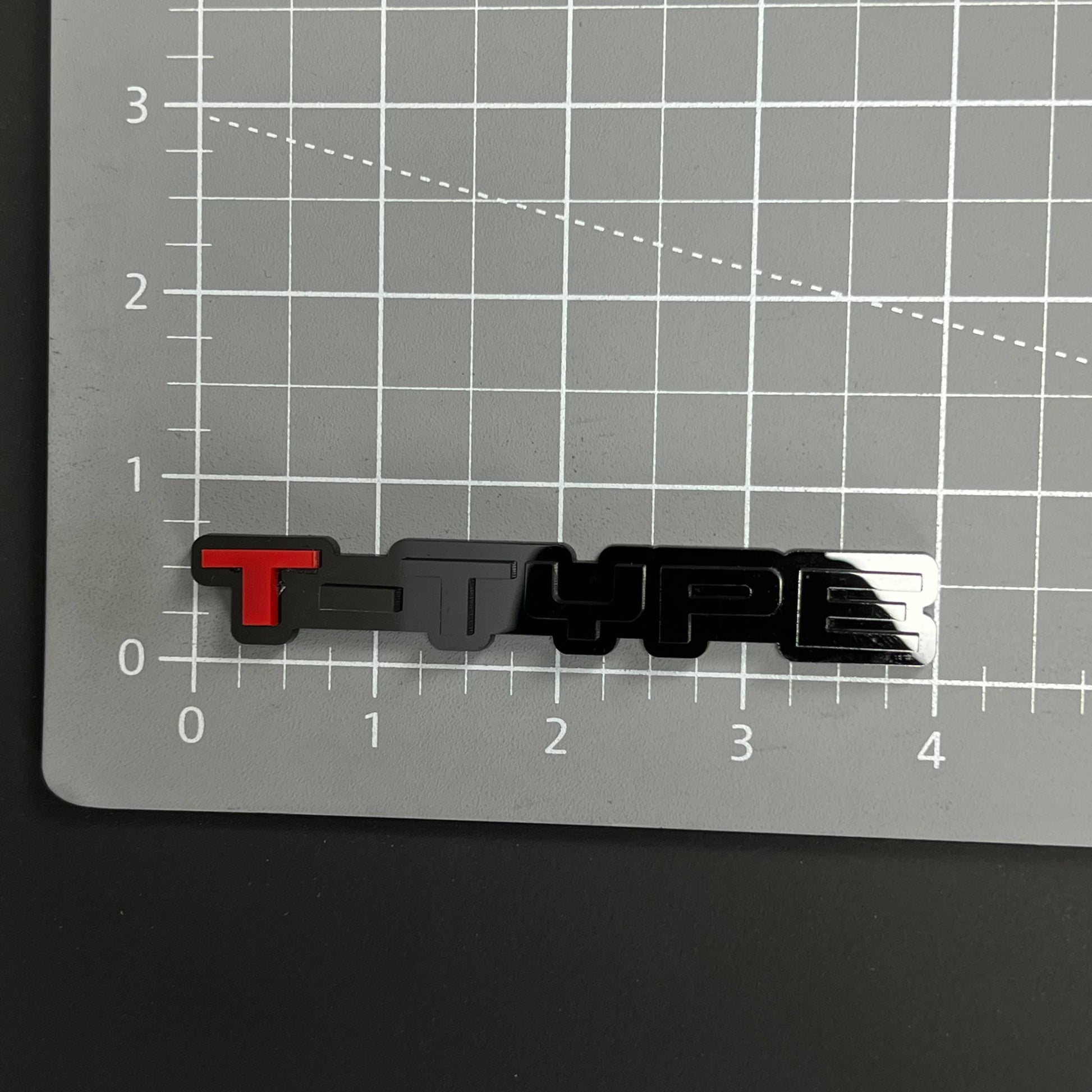 1PC T-TYPE 3D Acrylic Badge - Car Truck Emblem Fender Tailgate Trunk Sticker