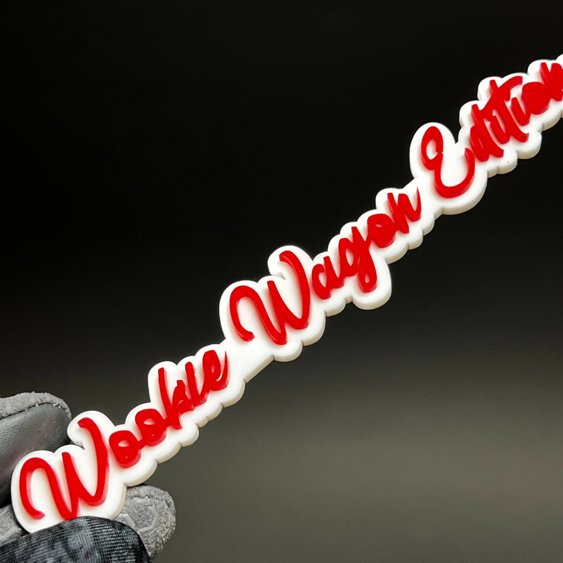1PC Wookie Wagon Edition 3D Acrylic Badge - Car Truck Emblem Fender Sticker