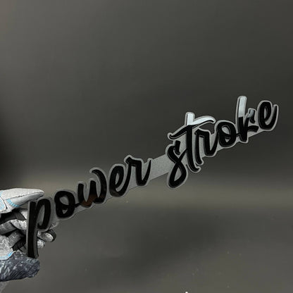 1PC power stroke 3D Acrylic Badge - Car Truck Emblem Fender Sticker