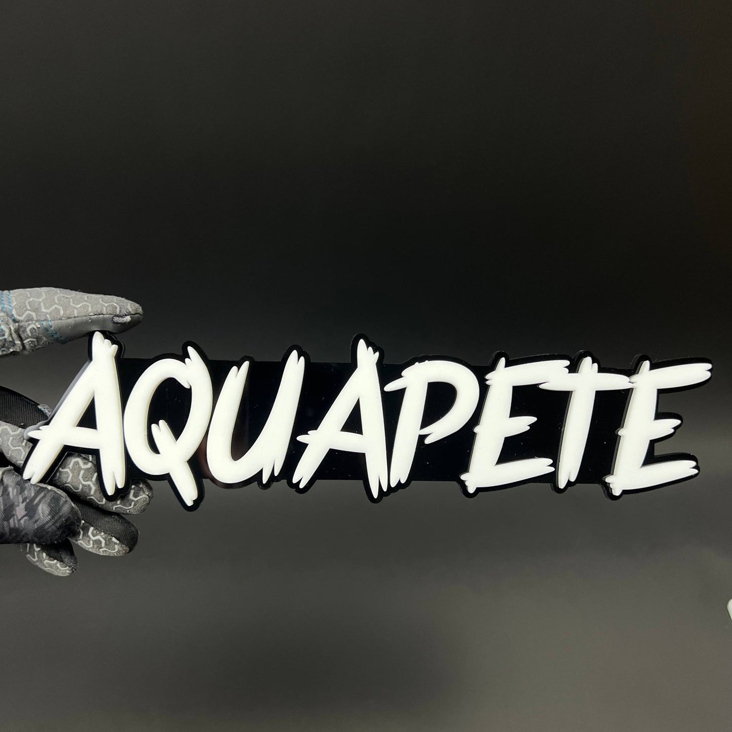 1PC AQUAPETE 3D Acrylic Badge - Car Truck Emblem Fender Tailgate Trunk Sticker