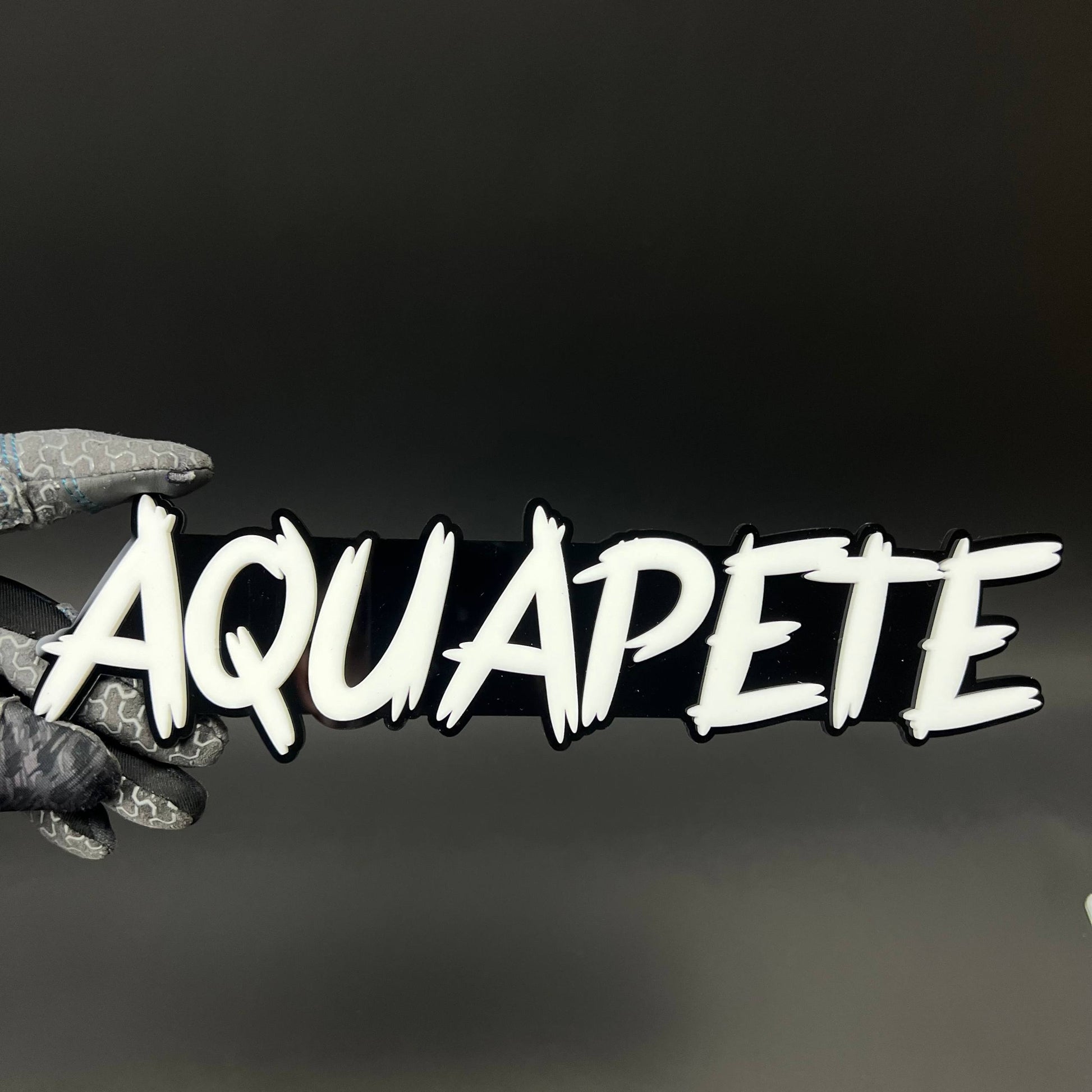 1PC AQUAPETE 3D Acrylic Badge - Car Truck Emblem Fender Tailgate Trunk Sticker