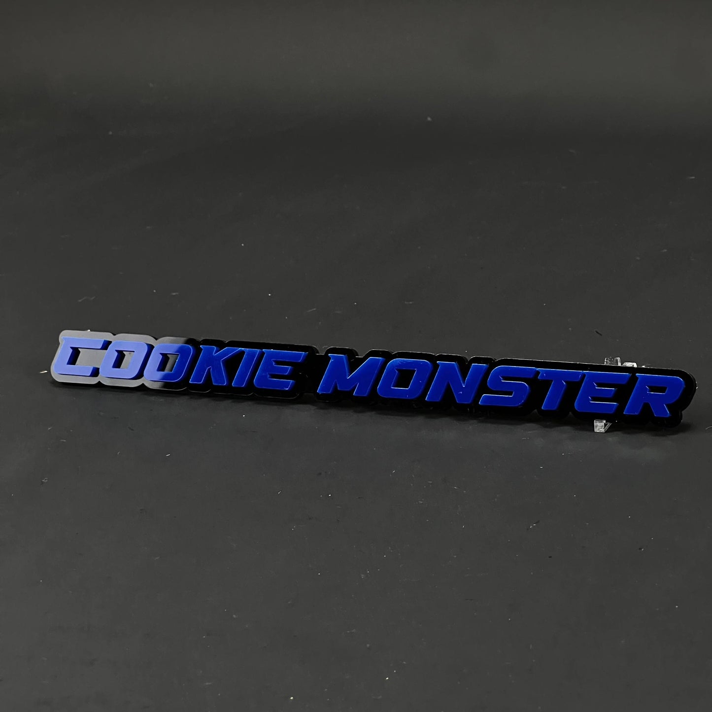1PC COOKIE MONSTER 3D Acrylic Badge - Car Truck Emblem Fender Sticker