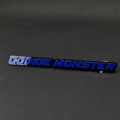 1PC COOKIE MONSTER 3D Acrylic Badge - Car Truck Emblem Fender Sticker