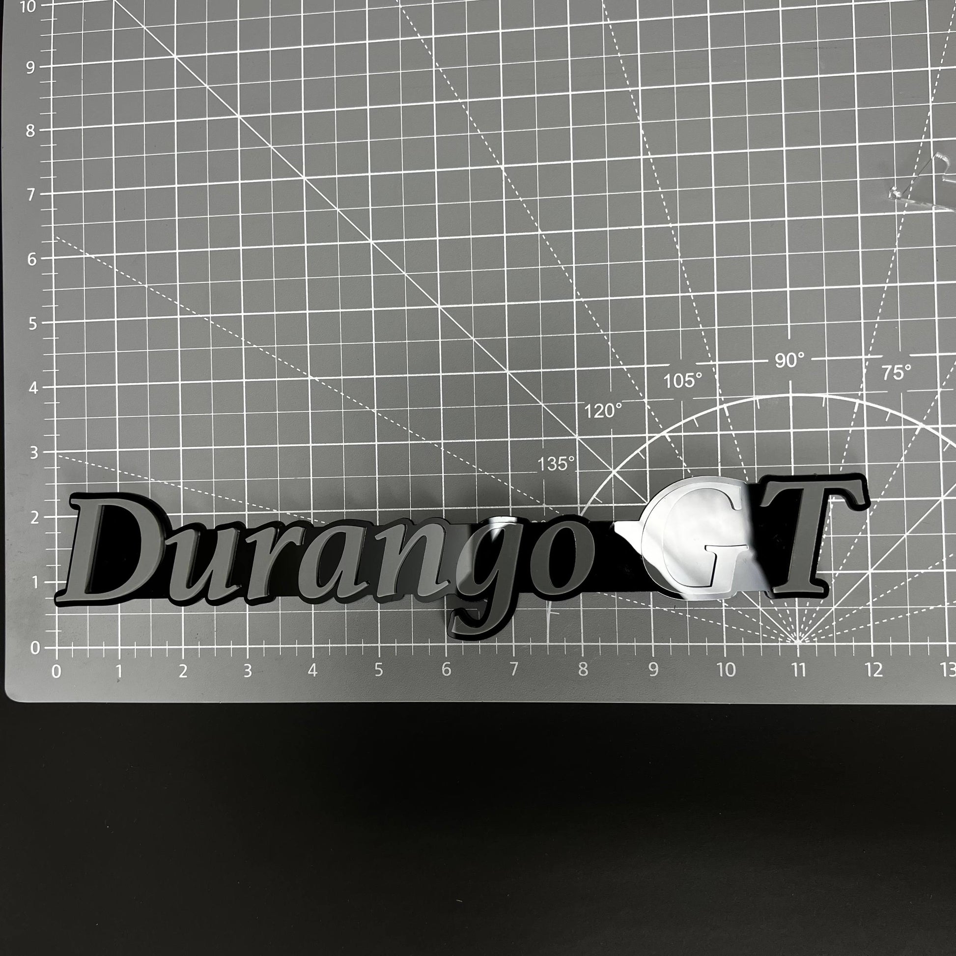 1PC Durango GT 3D Acrylic Badge - Car Truck Emblem Fender Tailgate Trunk Sticker