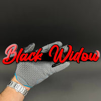 1PC Black Widow (Red) 3D Acrylic Badge - Car Truck Emblem Fender Tailgate Trunk Sticker