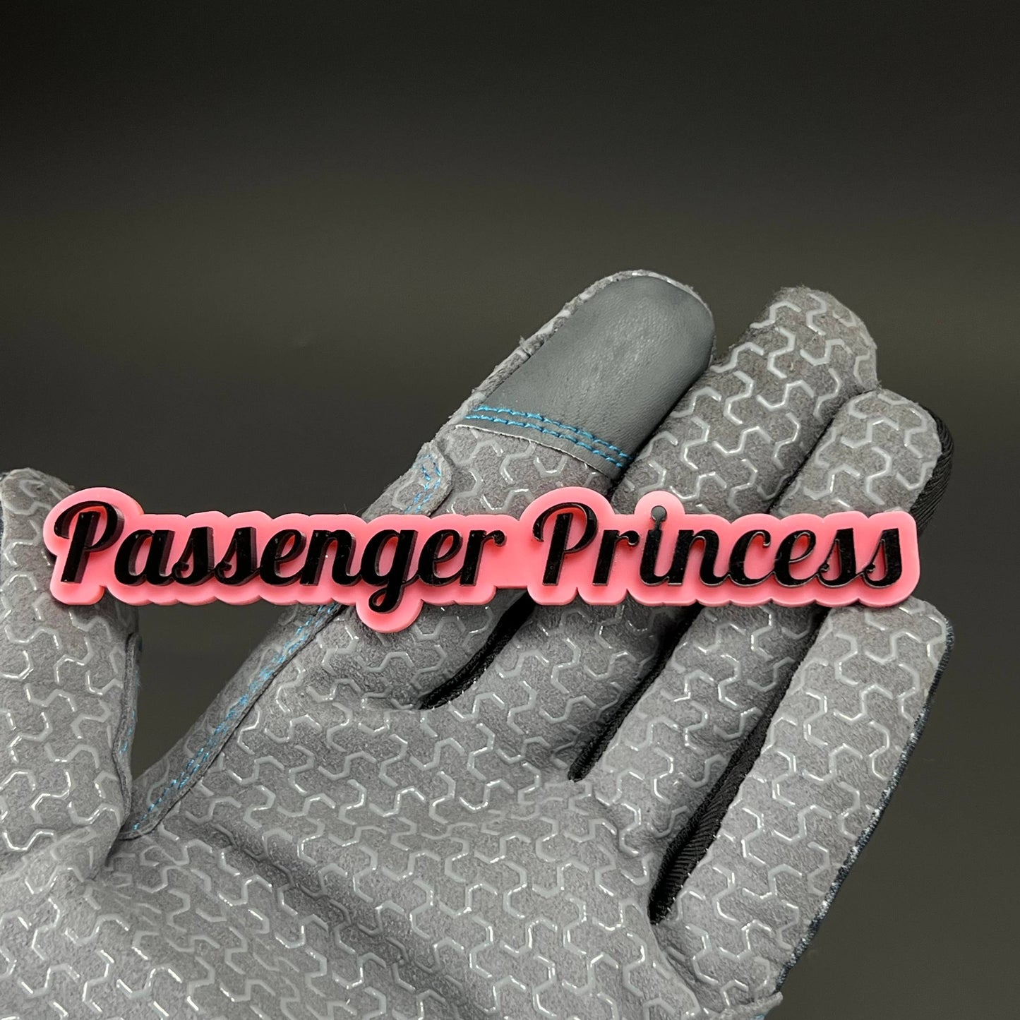 1PC Passenger Princess 3D Acrylic Badge - Car Truck Emblem Fender Sticker
