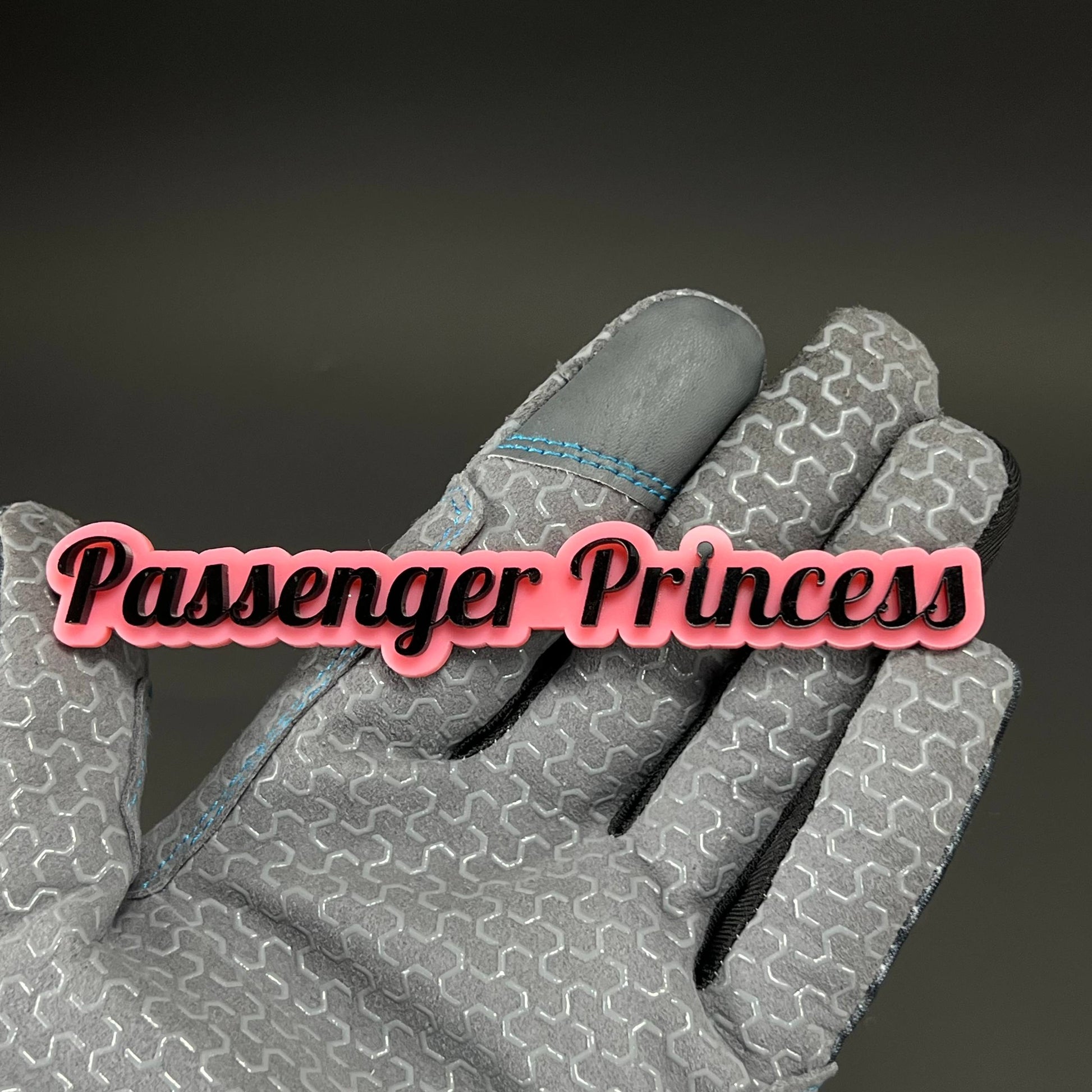 1PC Passenger Princess 3D Acrylic Badge - Car Truck Emblem Fender Sticker