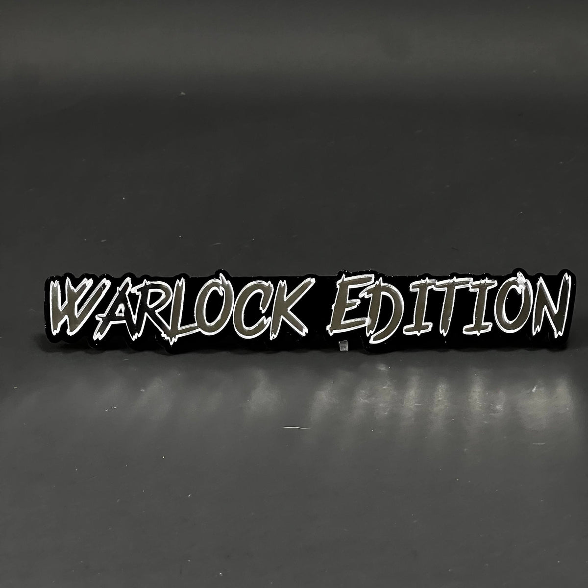 1PC WARLOCK EDITION 3D Acrylic Badge - Car Truck Emblem Fender Sticker