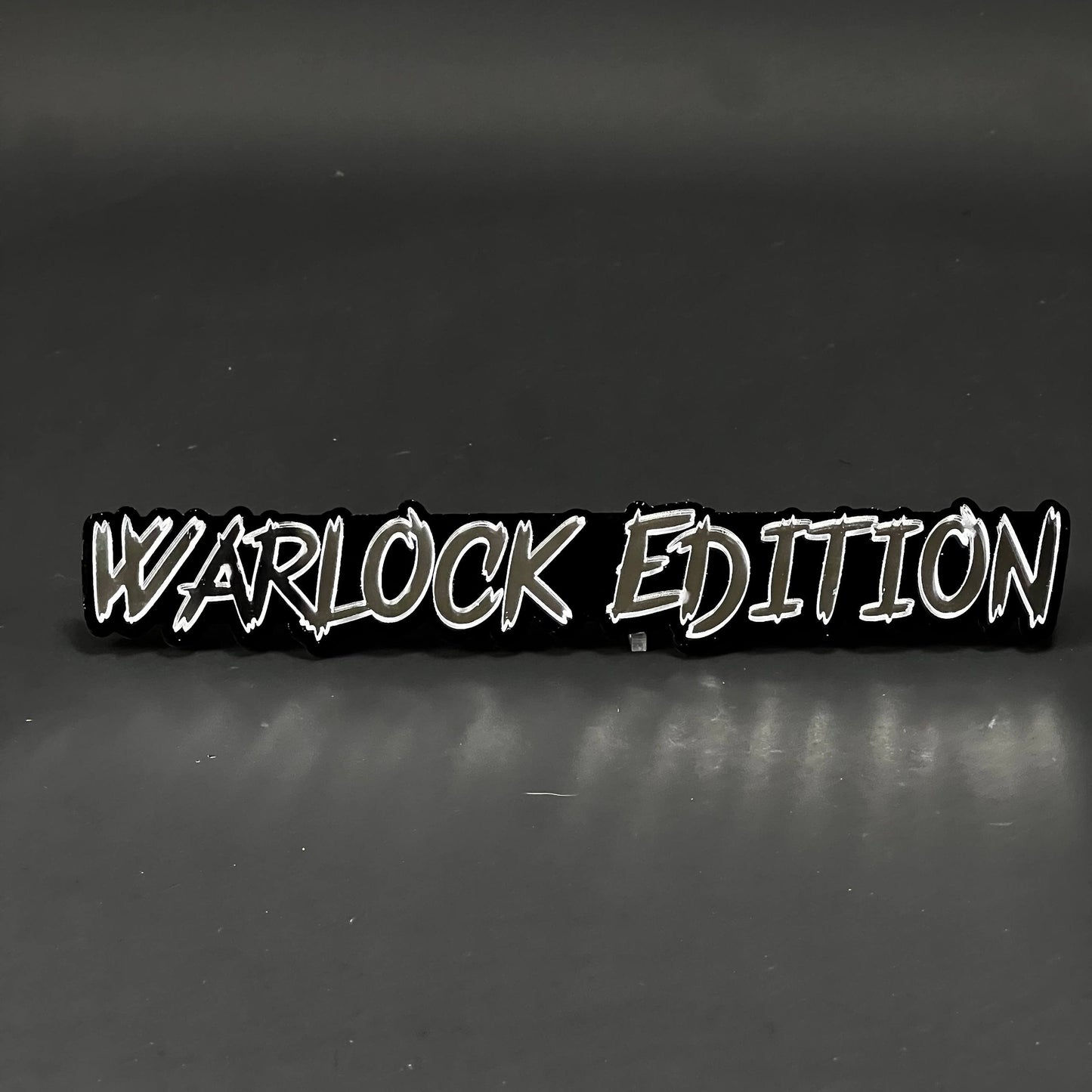 1PC WARLOCK EDITION 3D Acrylic Badge - Car Truck Emblem Fender Sticker