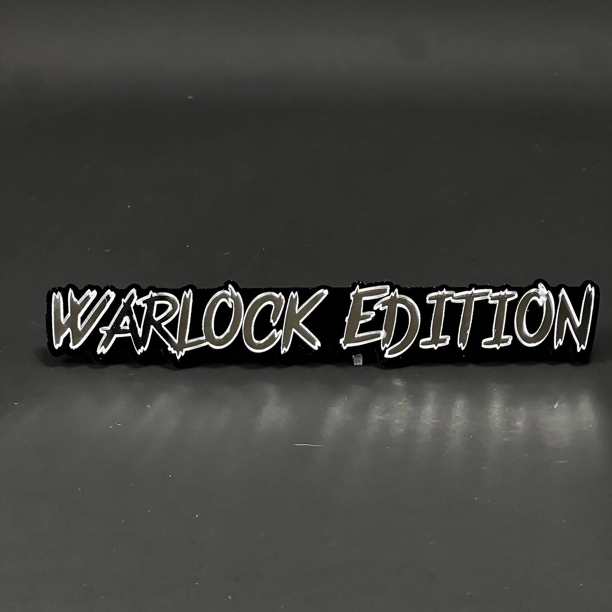 1PC WARLOCK EDITION 3D Acrylic Badge - Car Truck Emblem Fender Sticker