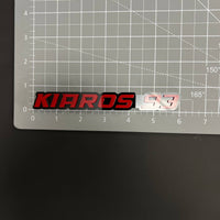 1PC KIAROS 93 3D Acrylic Badge - Car Truck Emblem Fender Tailgate Trunk Sticker