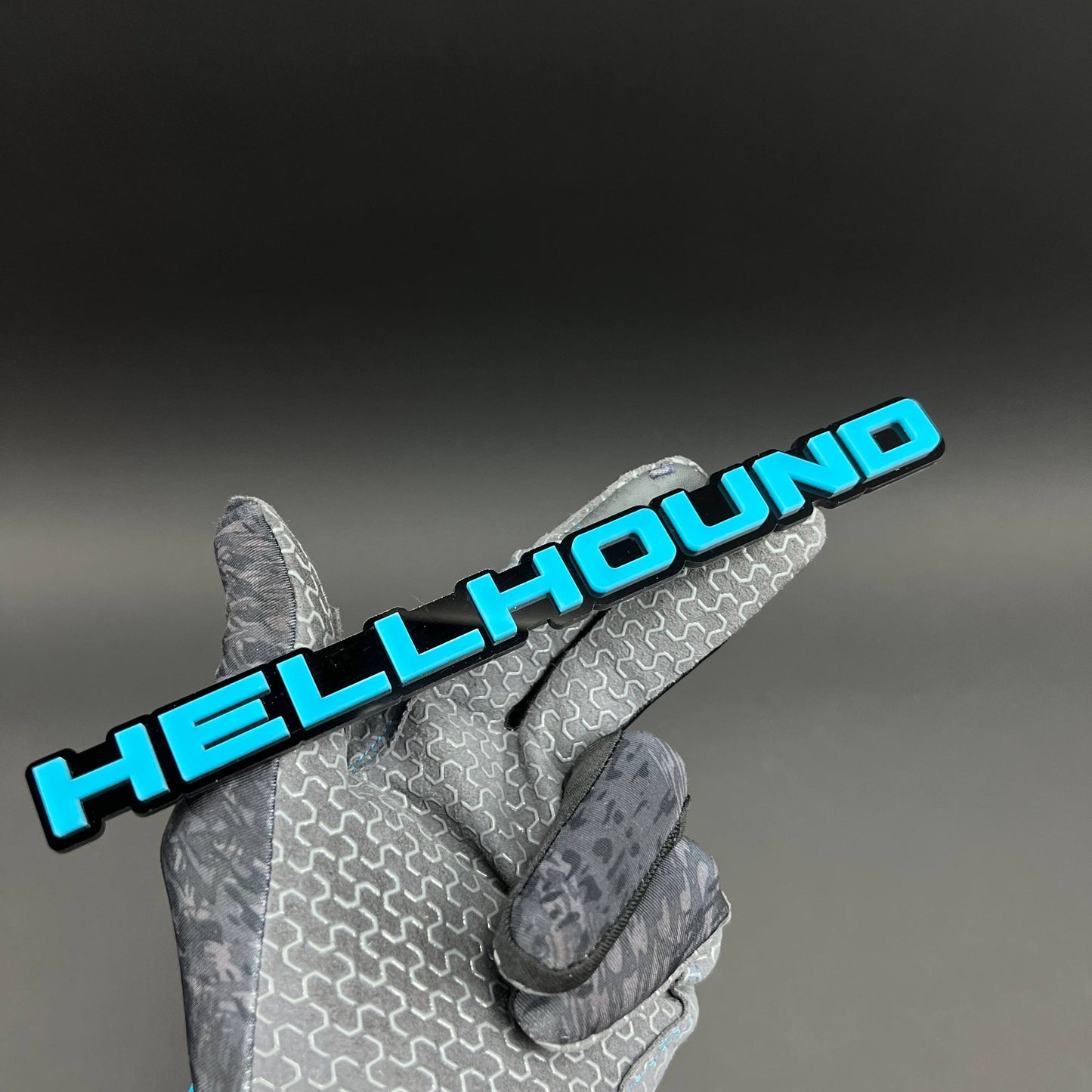 1PC HELLHOUND 3D Acrylic Badge - Car Truck Emblem Fender Tailgate Trunk Sticker
