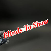 1PC Blinds To Show 3D Acrylic Badge - Car Truck Emblem Fender Sticker