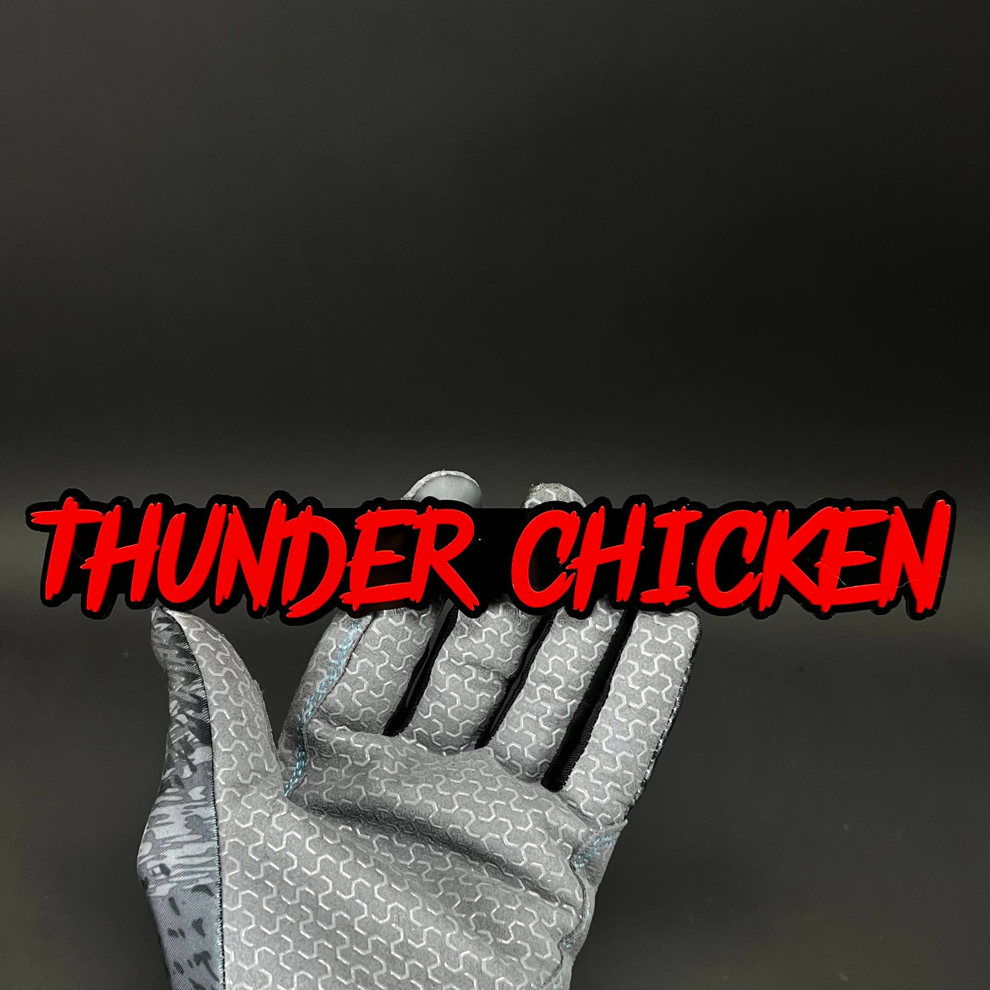 1PC THUNDER CHICKEN 3D Acrylic Badge - Car Truck Emblem Fender Sticker