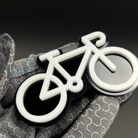 1PC Bicycle 3D Acrylic Badge - Car Truck Emblem Fender Tailgate Trunk Sticker