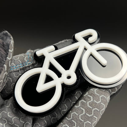 1PC Bicycle 3D Acrylic Badge - Car Truck Emblem Fender Tailgate Trunk Sticker