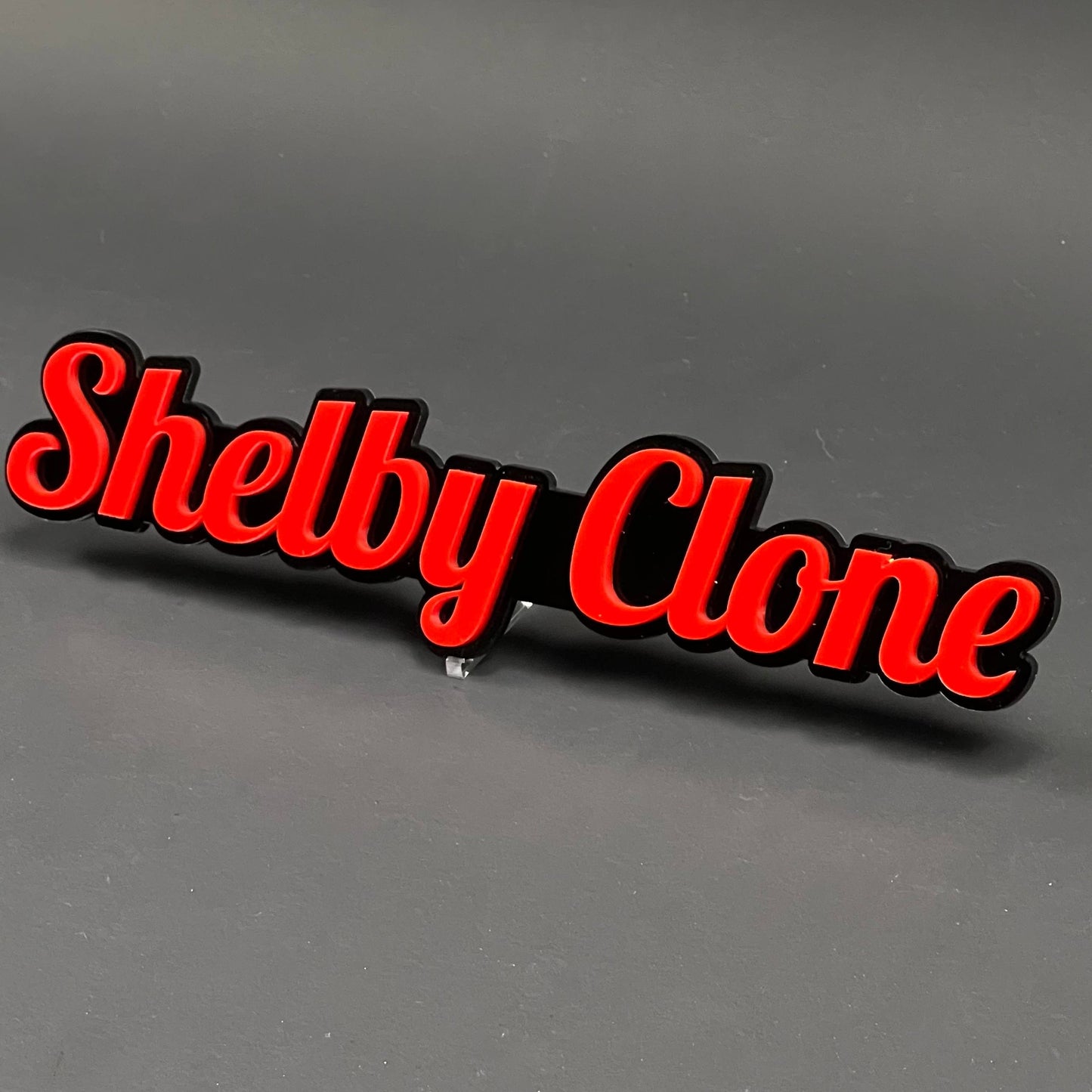 1PC Shelby Clone 3D Acrylic Badge - Car Truck Emblem Fender Sticker