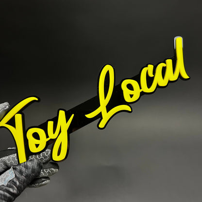 1PC Toy Local 3D Acrylic Badge - Car Truck Emblem Fender Tailgate Trunk Sticker