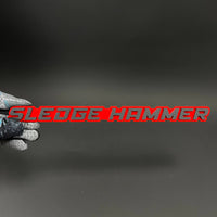 1PC SLEDGE HAMMER 3D Acrylic Badge - Car Truck Emblem Fender Sticker