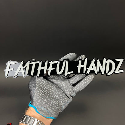 1PC FAITHFUL HANDZ 3D Acrylic Badge - Car Truck Emblem Fender Sticker