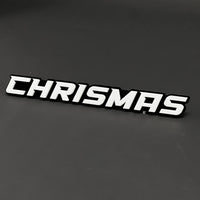 1PC CHRISMAS 3D Acrylic Badge - Car Truck Emblem Fender Tailgate Trunk Sticker