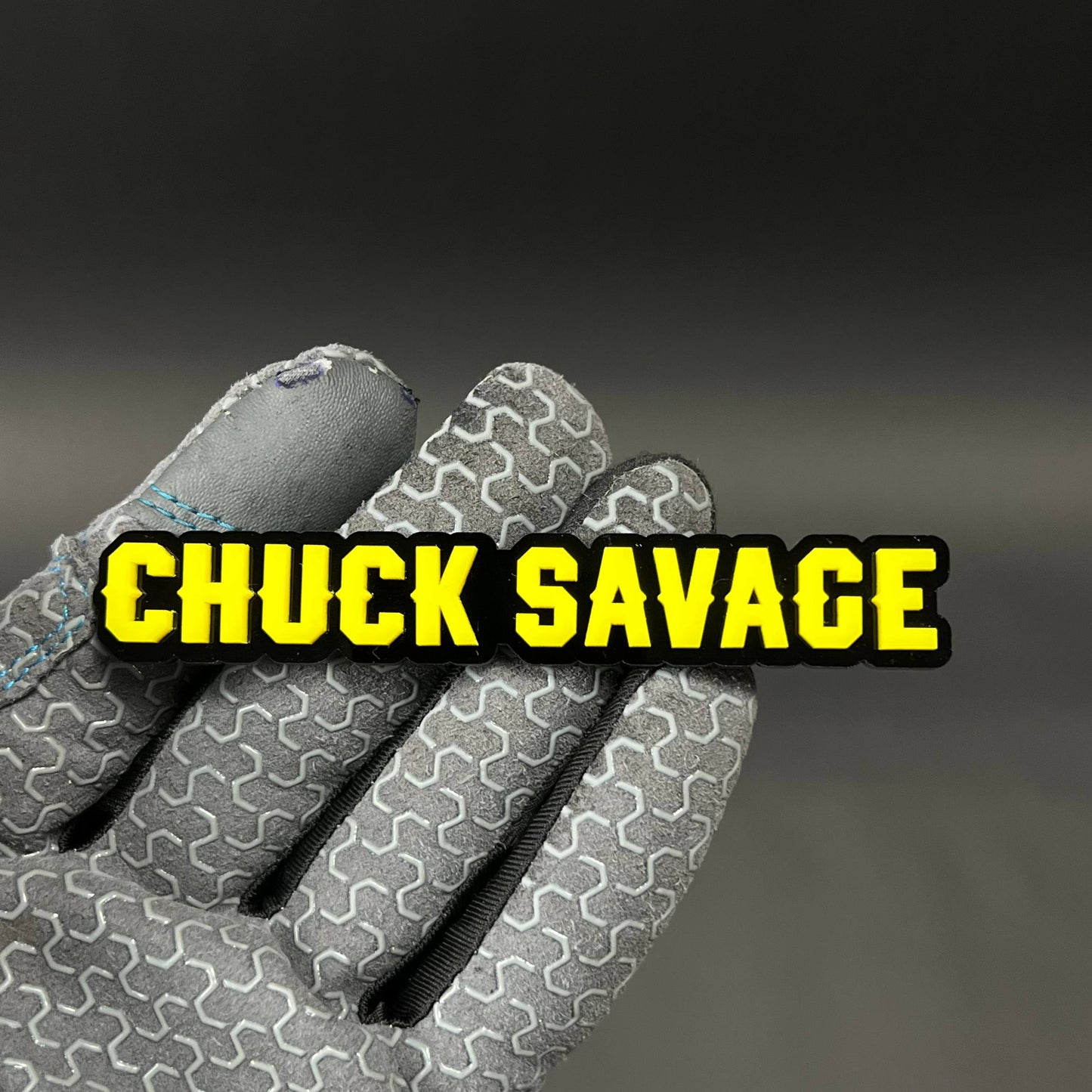1PC CHUCK SAVAGE 3D Acrylic Badge - Car Truck Emblem Fender Sticker
